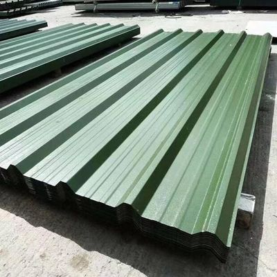 satın al 0.11-0.7mm Boyalı Çatı Sayfası Yeşil Kırmızı Sarı Renk Kaplamalı online manufacture