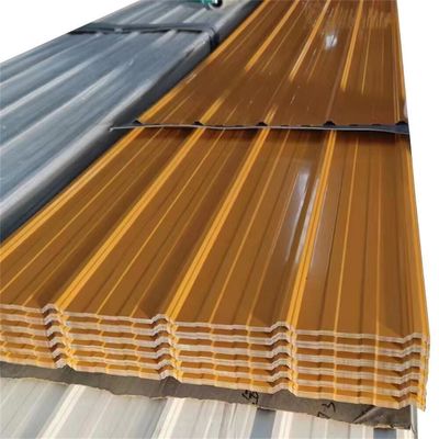 0.35mm Kalınlık Renkli Çatı Kaplama Levhaları Genişlik 762mm 900mm 914mm