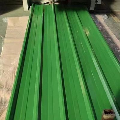 Bina İçin Boyalı Renk Kaplı Metal Oluklu Çatı Kaplama Levhaları
