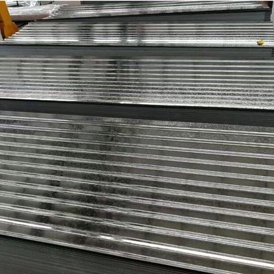 Astm BWG34 Galvanizli Oluklu Sac Galvanizli Çatı Panelleri Parlak Yüzey