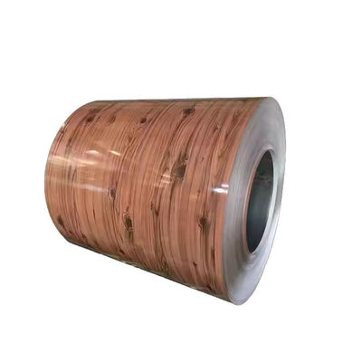 ASTM A755 İç dekorasyon duvarı için kullanılan ahşap tanesi önceden boyanmış çelik sarmal