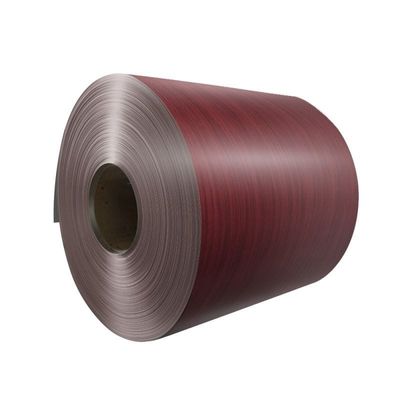 1.2mm Kalınlığı Taklit Ahşap Roller Kaplı Alüminyum Bobin